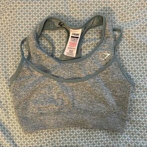 Gymshark teal marl vital rise sports bra